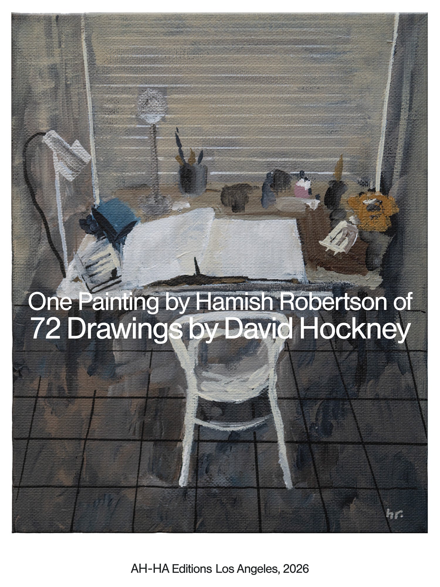 One Painting by Hamish Robertson of 72 Drawings by David Hockney