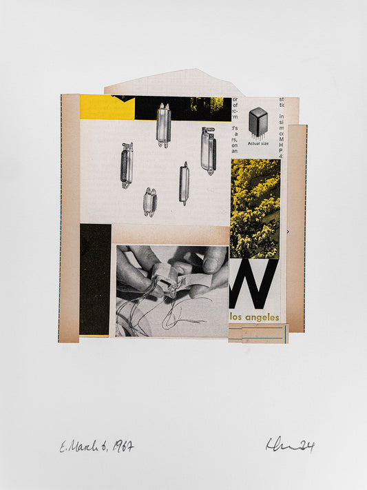 Trade Winds (09), 2024 collage (original)