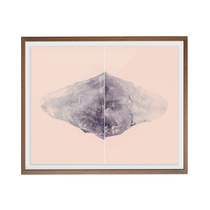 Amethyst Rose Diptych photographic print